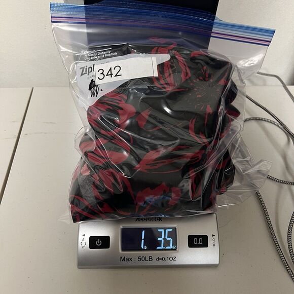 Norma Kamali XXL Red Floral Faux Wrap Dress Sleeveless Stretch Midi Bold Print - Picture 11 of 11